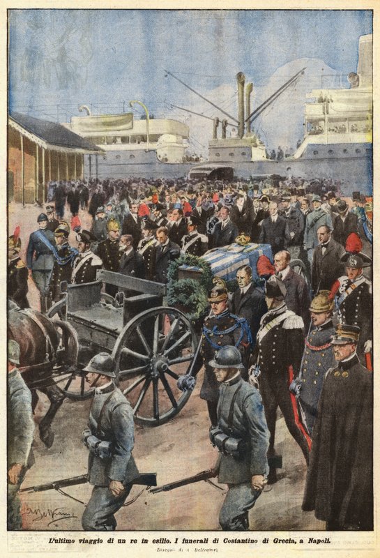 En konges sidste rejse i eksil af Achille Beltrame