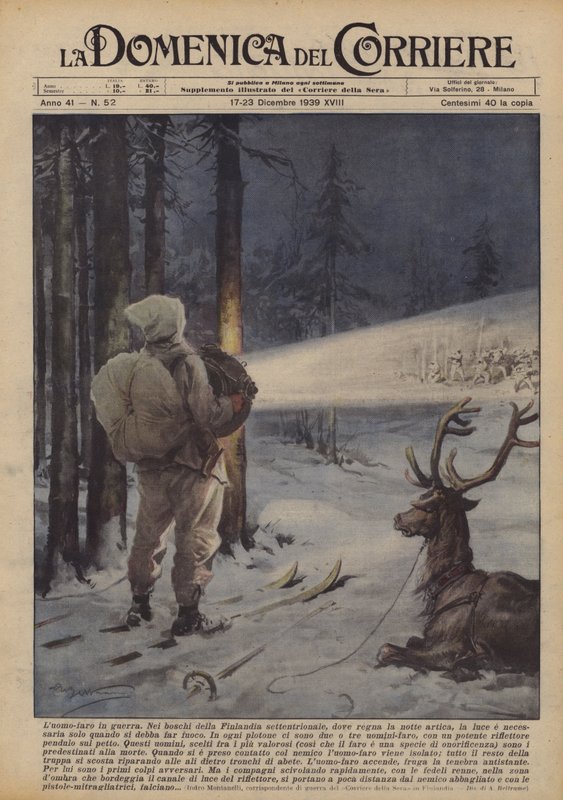 Fyrtårnsmand i krig af Achille Beltrame