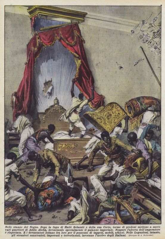 I værelserne på Negus af Achille Beltrame