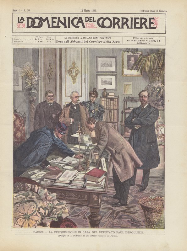 Paris, husundersøgelse af parlamentsmedlem Paul Deroulede af Achille Beltrame