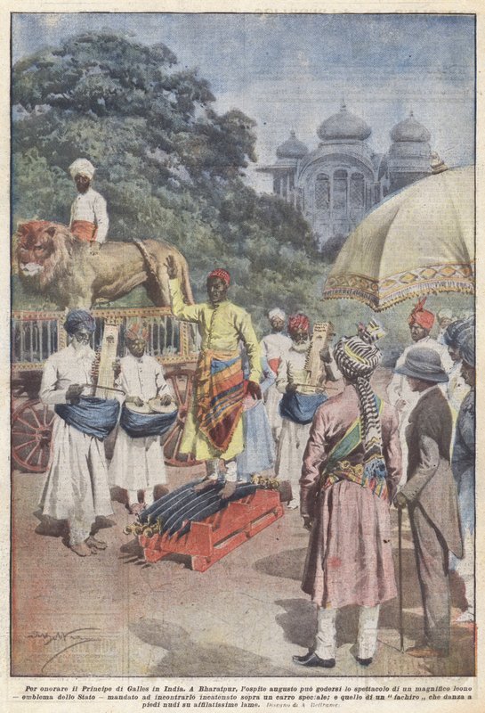 For at ære prinsen af ​​Wales i Indien af Achille Beltrame