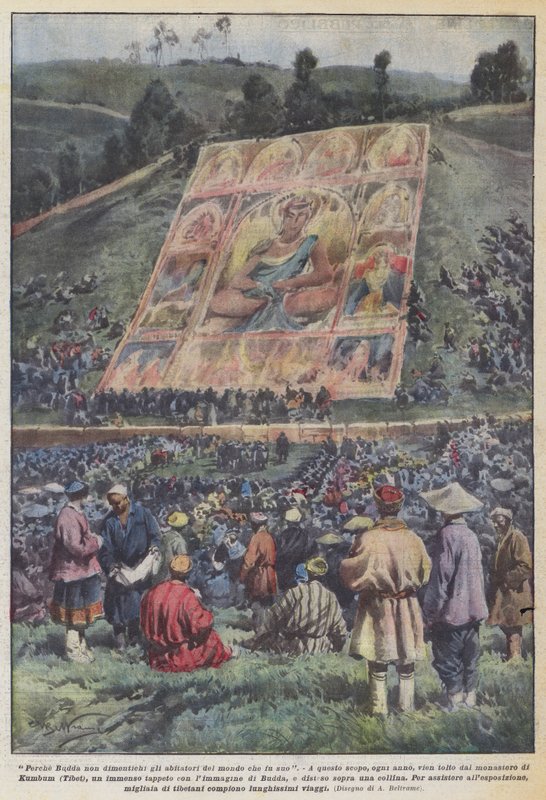 Så Buddha ikke glemmer indbyggerne i den verden, der var hans af Achille Beltrame