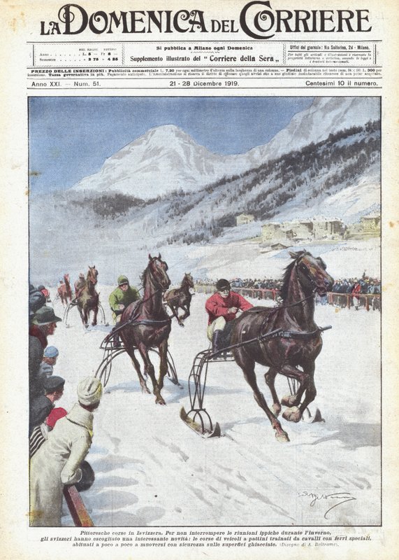 Maleriske løb i Schweiz af Achille Beltrame