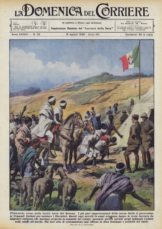 Maleriske scener i Boranas frugtbare land af Achille Beltrame
