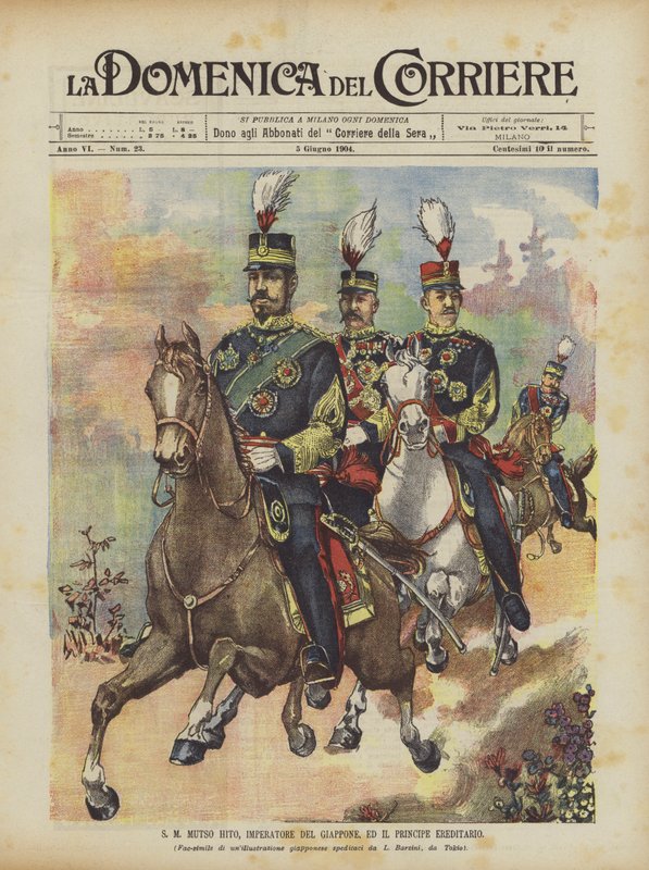 SM Mutso Hito, kejser af Japan, og kronprins af Achille Beltrame