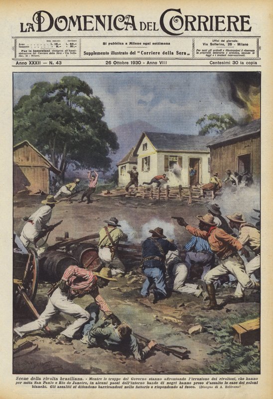 Scener fra den brasilianske opstand af Achille Beltrame
