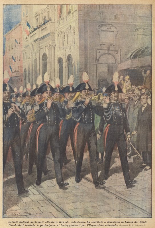 Italienske soldater roste i udlandet af Achille Beltrame