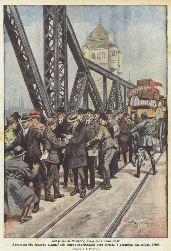 På Homberg-broen, i Ruhr-området af Achille Beltrame