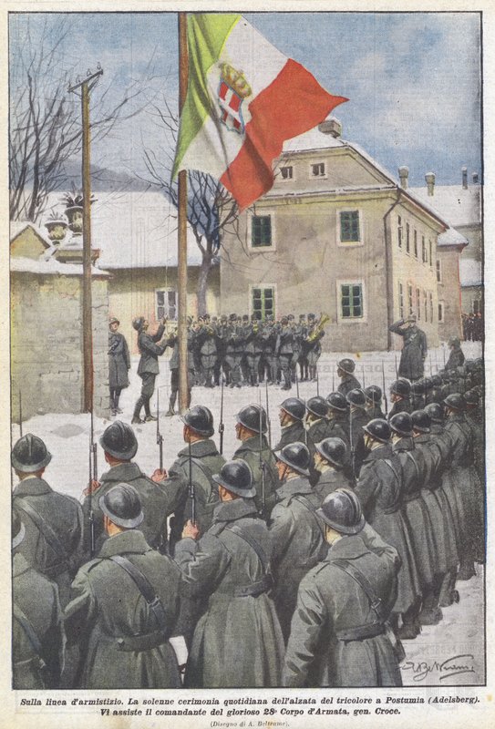 På våbenstilstandslinjen af Achille Beltrame