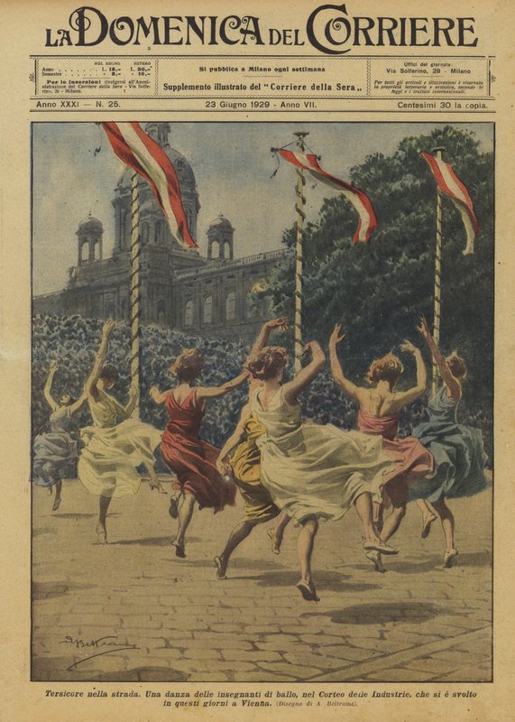 Tersicore på gaden af Achille Beltrame