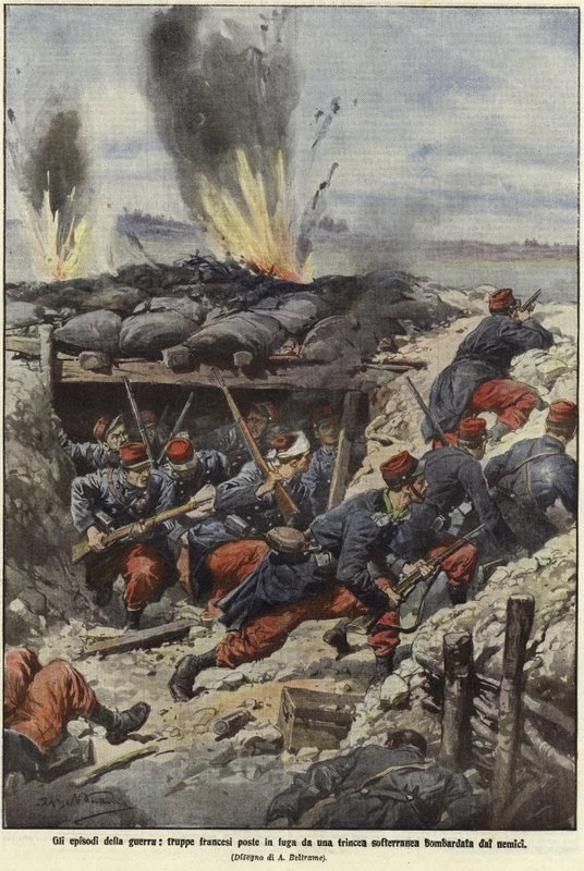 Krigens begivenheder af Achille Beltrame