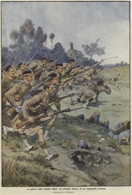 Krigen i Flandern af Achille Beltrame