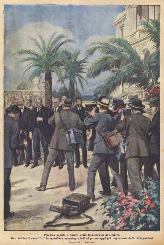Mellem en session og en anden af ​​Genova-konferencen af Achille Beltrame