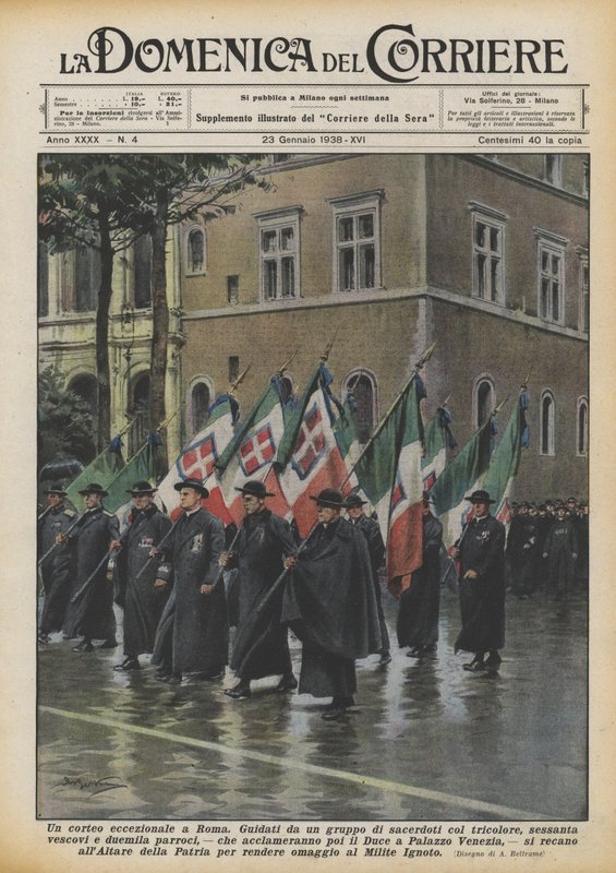 En usædvanlig procession i Rom af Achille Beltrame