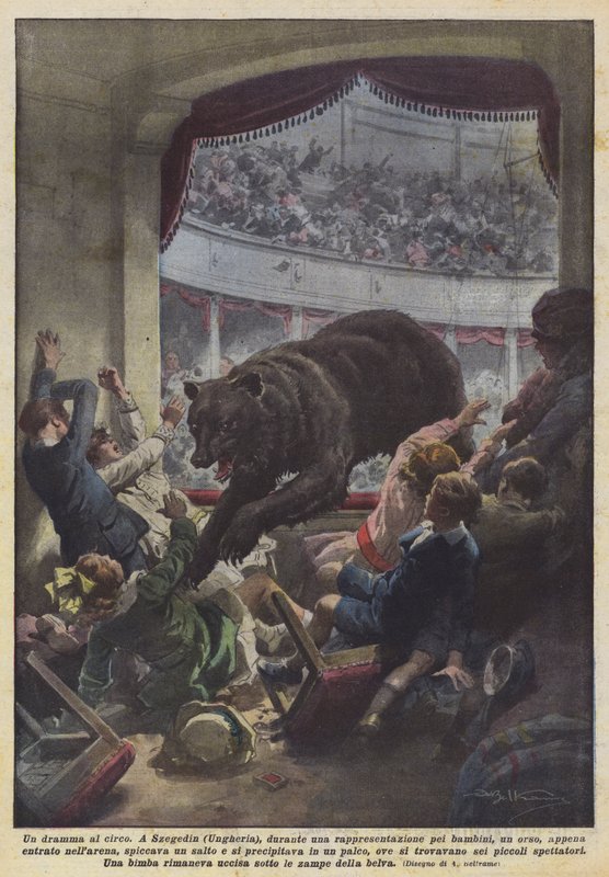 Et cirkusdrama af Achille Beltrame