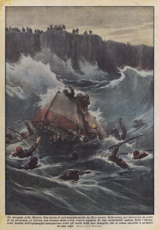 Et drama i Den Engelske Kanal af Achille Beltrame