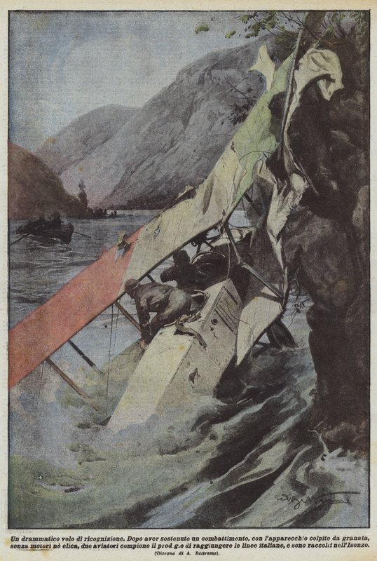 En dramatisk rekognosceringsflyvning af Achille Beltrame