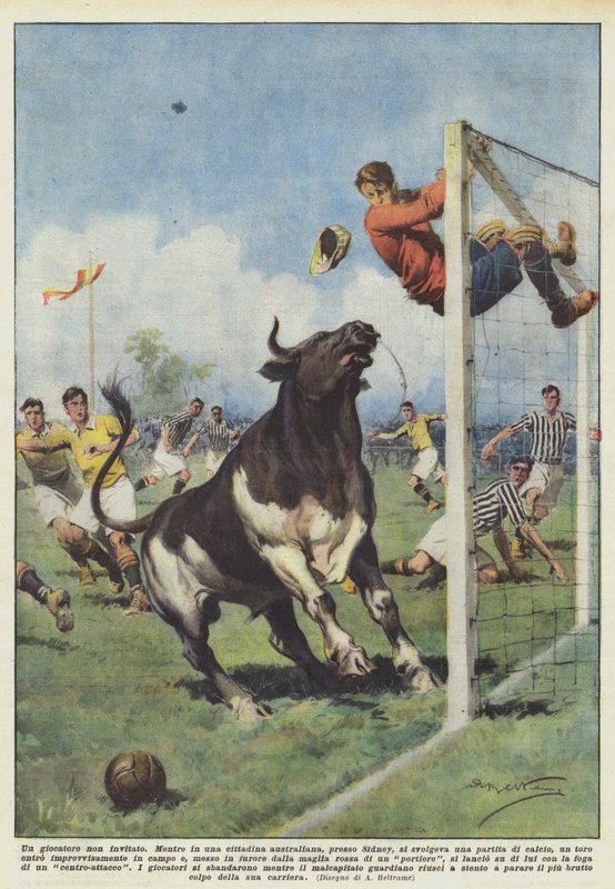 En ubuden spiller af Achille Beltrame