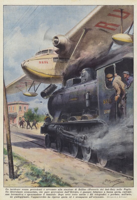 Der er sket en ulykke uden fortilfælde på stationen Zollino (Ferrovie del Sud-Est) i Puglia af Achille Beltrame