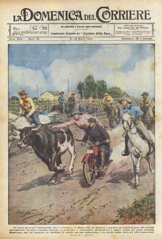 En ny sport for motorcyklister af Achille Beltrame