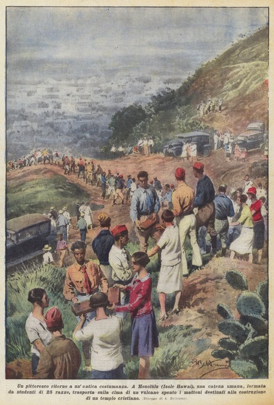 En malerisk tilbagevenden til en gammel skik af Achille Beltrame