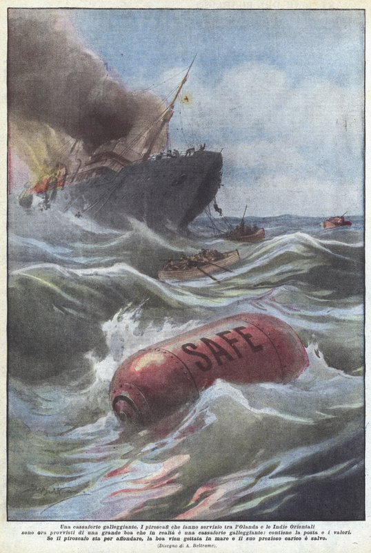 Et flydende pengeskab af Achille Beltrame