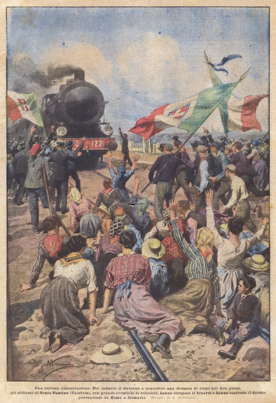 En nysgerrig demonstration af Achille Beltrame