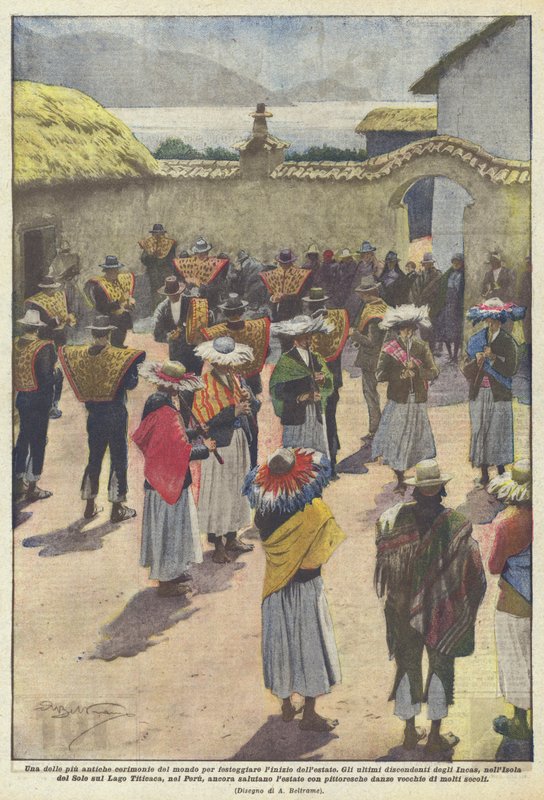 En af de ældste ceremonier i verden for at fejre begyndelsen af ​​sommeren af Achille Beltrame
