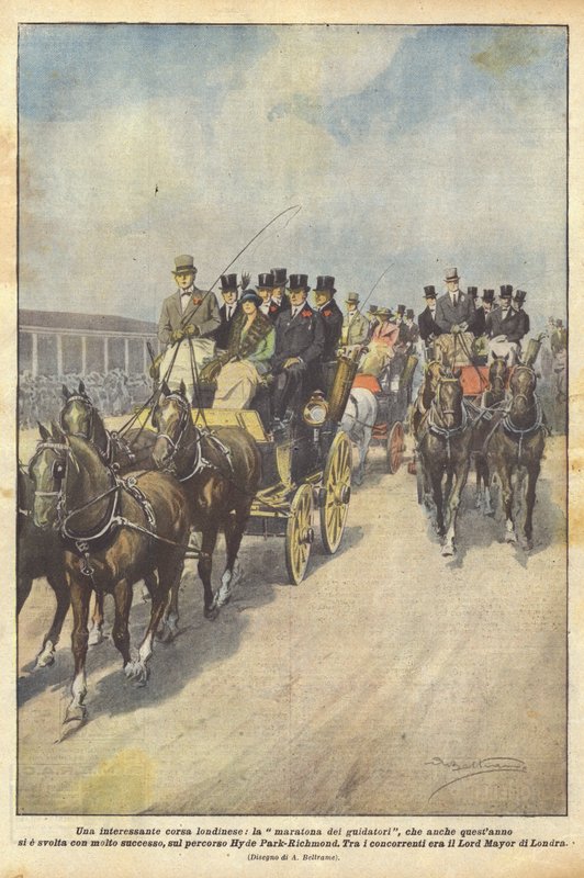 Et interessant London-løb, kørernes marathon, som igen i år blev afviklet med? af Achille Beltrame