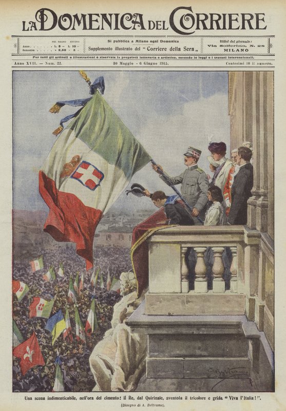 En uforglemmelig scene, da kongen fra Quirinale i konkurrencens time vifter med trikoloren og råber Viva l