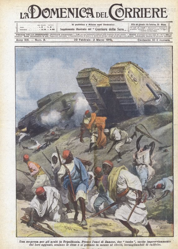 En overraskelse for araberne i Tripolitanien af Achille Beltrame