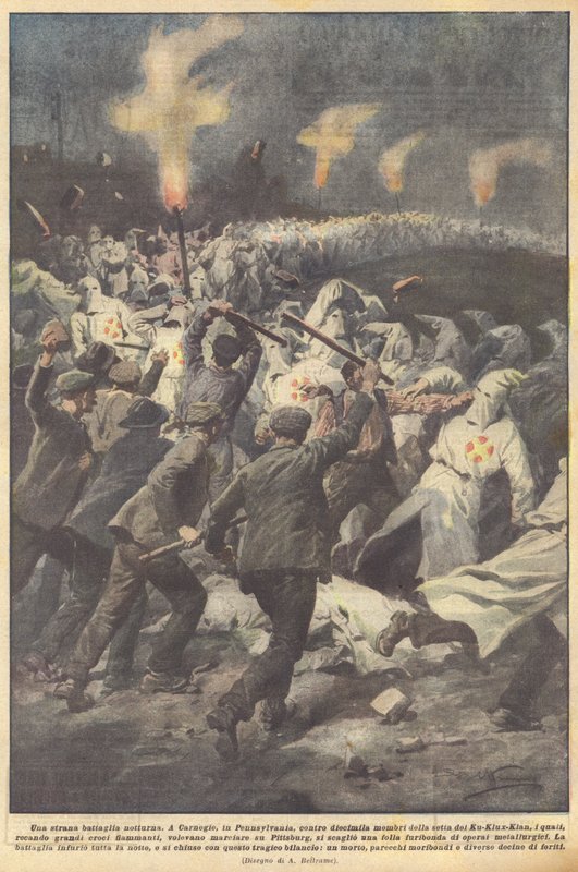 En mærkelig natkamp af Achille Beltrame