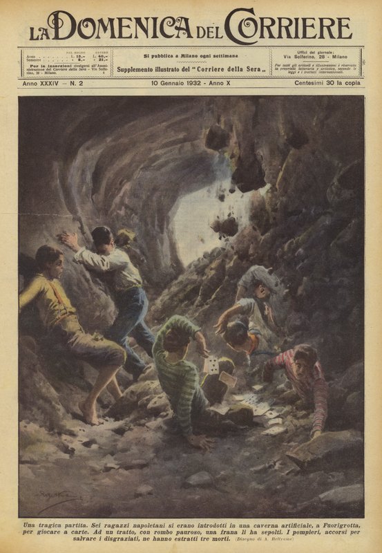 En tragisk kamp af Achille Beltrame