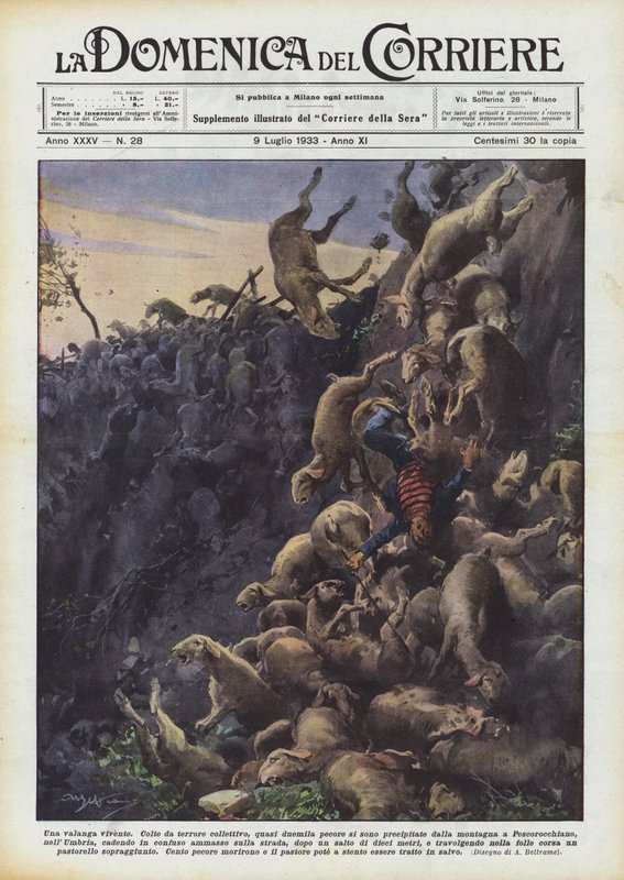 En levende lavine af Achille Beltrame