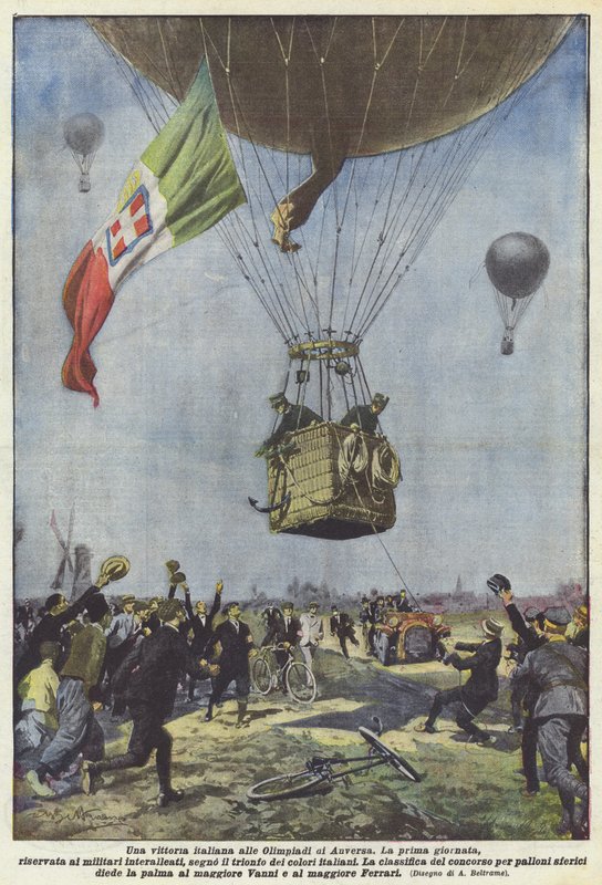 En italiensk sejr ved OL i Antwerpen af Achille Beltrame