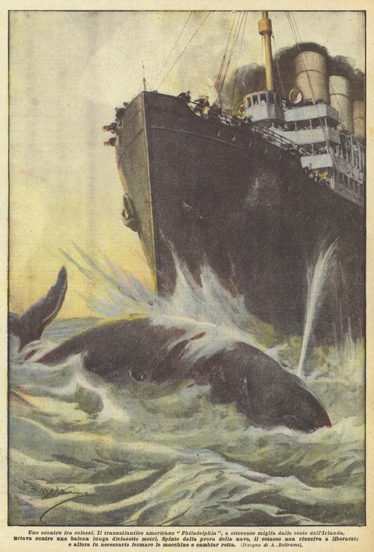 Et sammenstød mellem giganter af Achille Beltrame