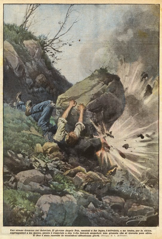 Et mærkeligt drama om Sabotino af Achille Beltrame
