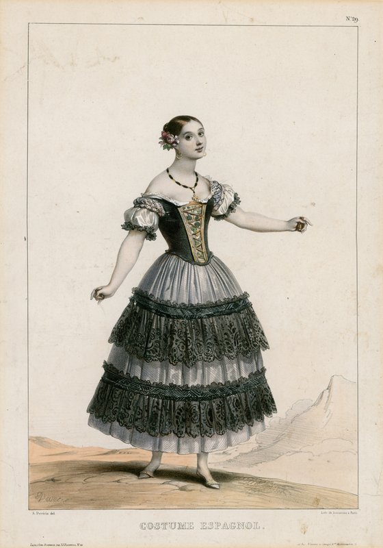 Spansk kostume af Achille Devéria