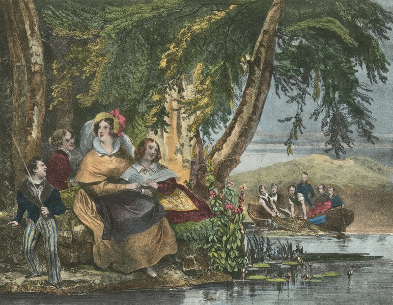 La Peche, Fiskeri af Achille Devéria