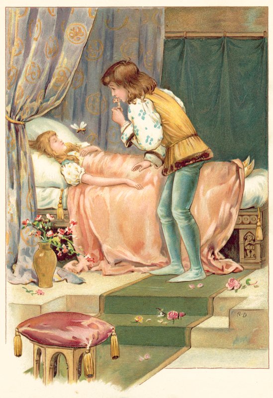Bidronningen (chromolitho) af Ada Dennis