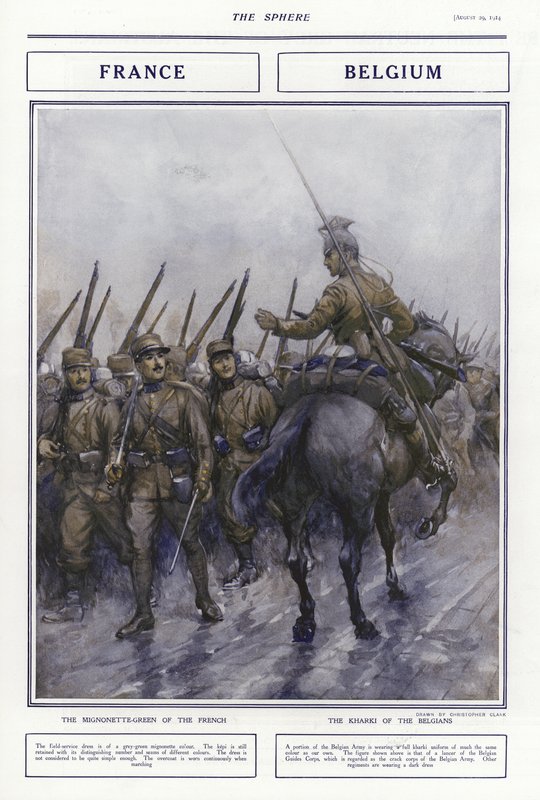 Franske og belgiske militæruniformer, Første Verdenskrig, 1914 af Addison Thomas Millar