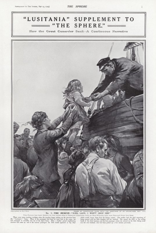 Lusitanias forlis, Første Verdenskrig, 7. maj 1915 af Addison Thomas Millar