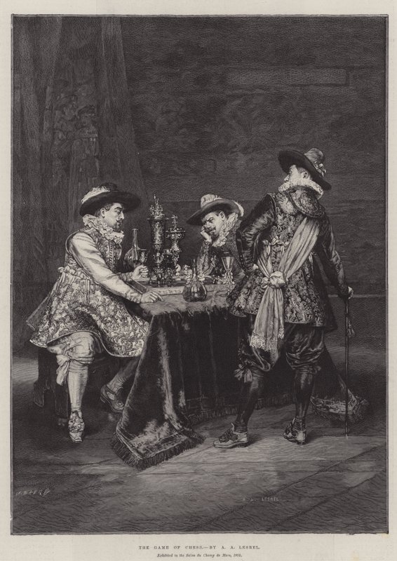 Skakspillet af Adolphe Alexandre Lesrel