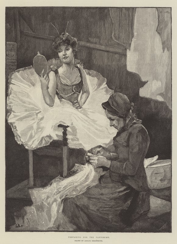 Forberedelse til Pantomime af Adolphe Birkenruth