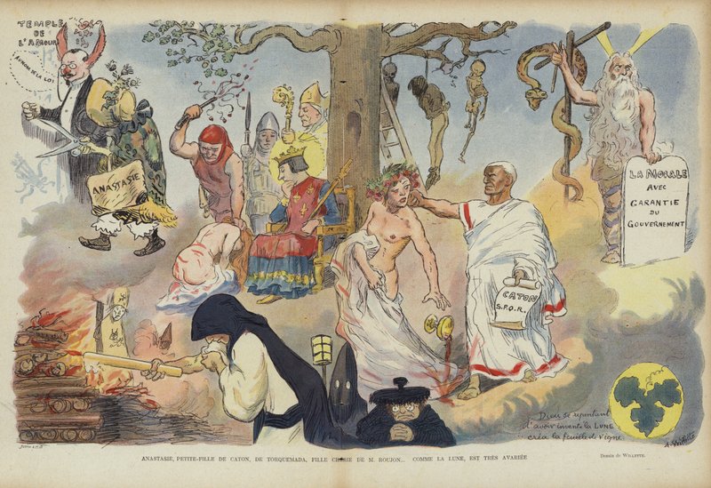 Illustration til Le Rire af Adolphe Leon Willette