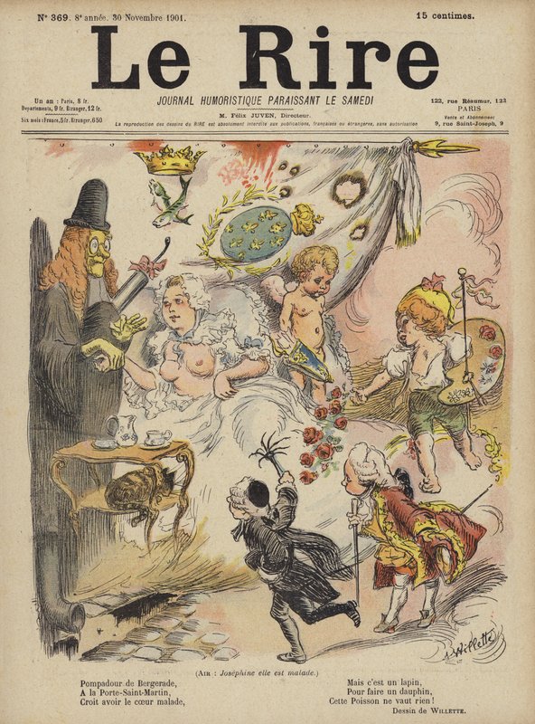 Illustration til Le Rire af Adolphe Leon Willette