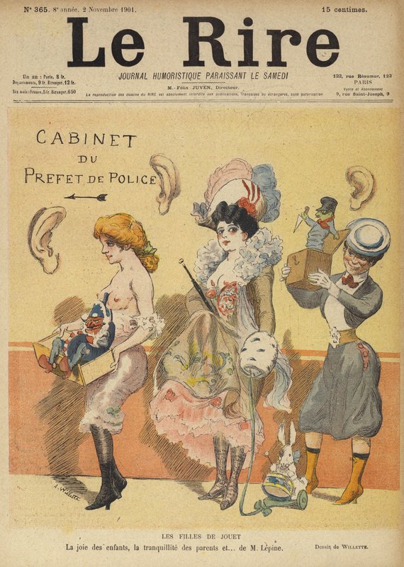 Illustration til Le Rire af Adolphe Leon Willette