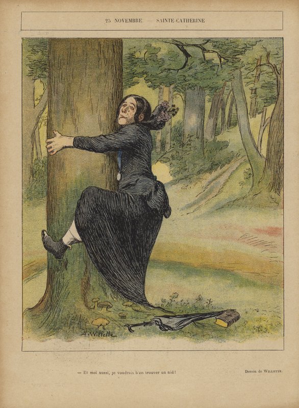 Illustration til Le Rire af Adolphe Leon Willette