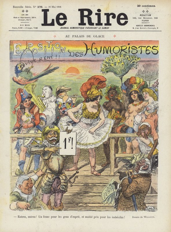 Illustration til Le Rire af Adolphe Leon Willette