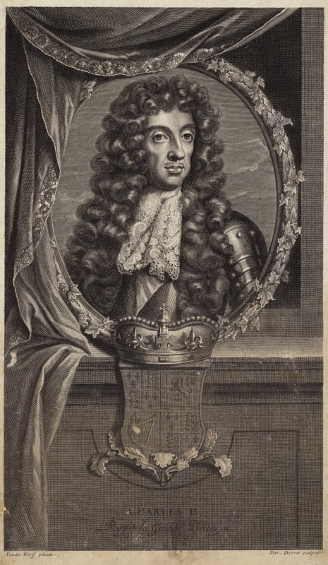 Portræt af kong Charles II af Adriaan van der Werff